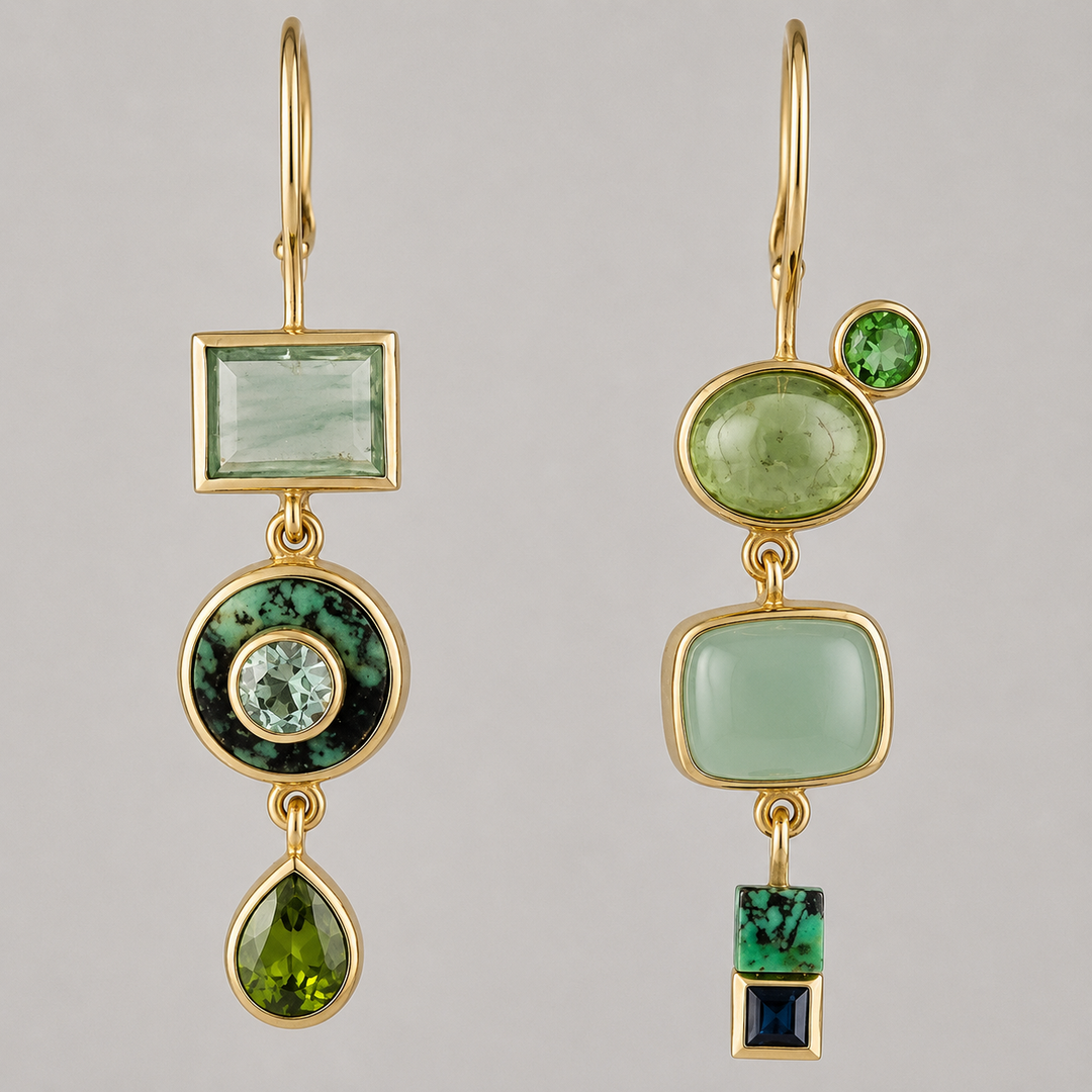 Orecchini Verde Vintage