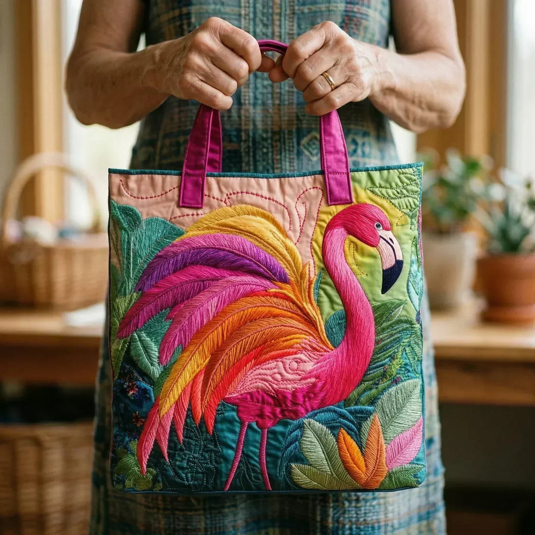 Borsa Artigianale | Flamingo e Arcobaleno