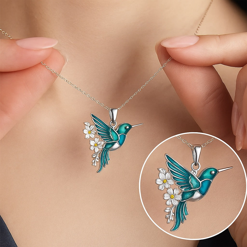 Bellissimo Collana Colibrì con Orecchini Bonus – Offerta Limitata