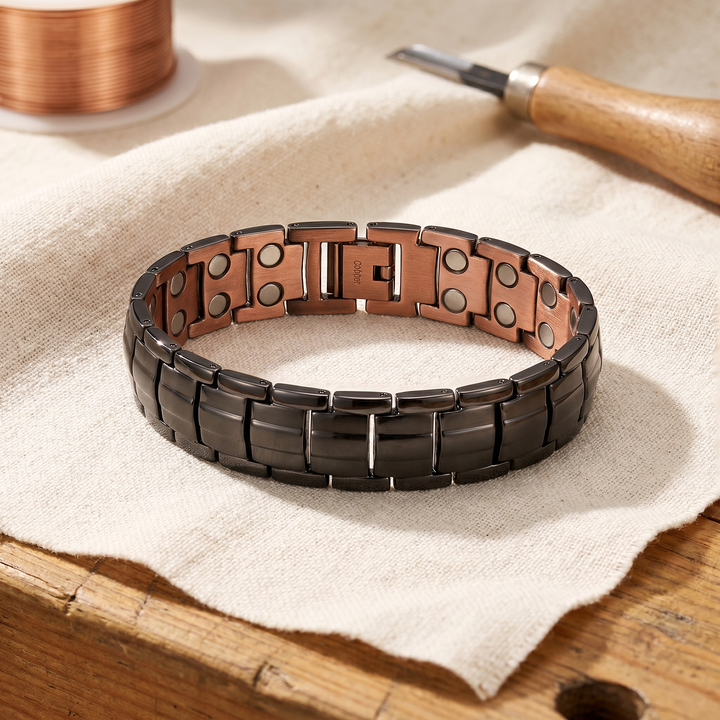 Bracciale in Rame Ocra da Uomo di Lucia & Mila
