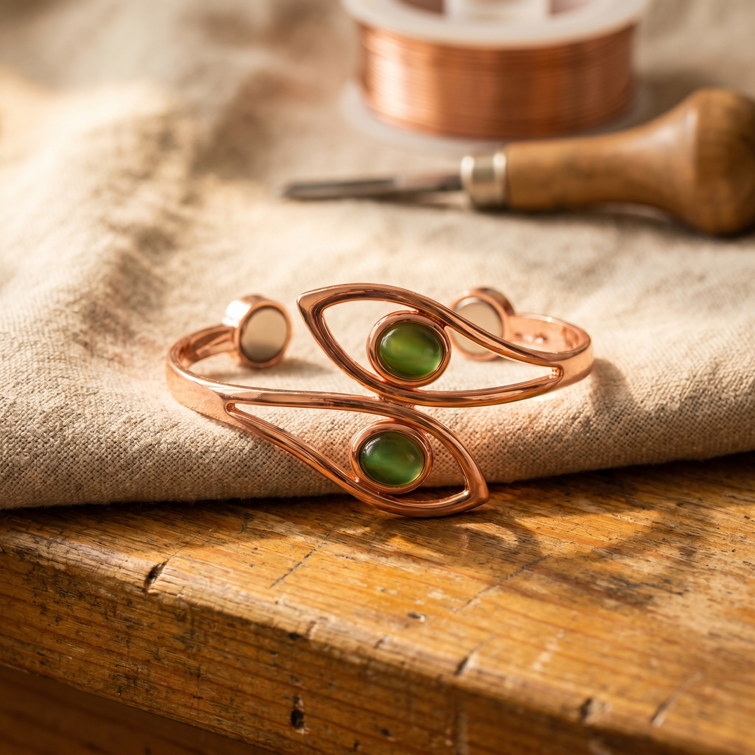 Bracciale in Rame con Opale di Lucia & Mila