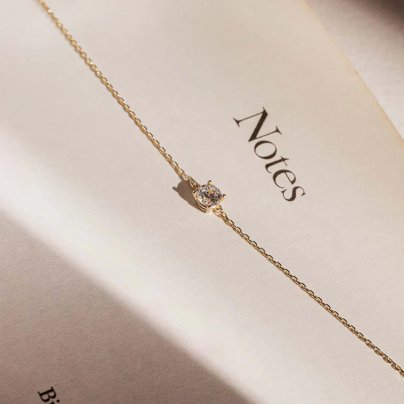 Bracciale in Pietra Moissanite Cléa | Oro
