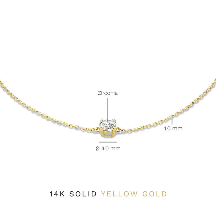 Bracciale in Pietra Moissanite Cléa | Oro
