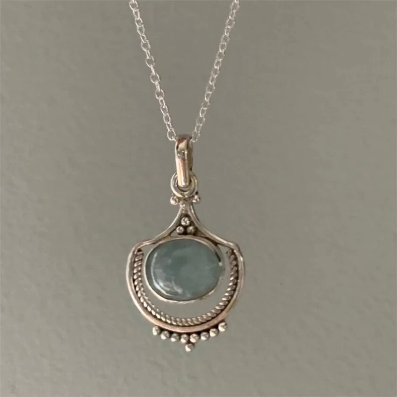 Collana Vintage in Pietra Verde