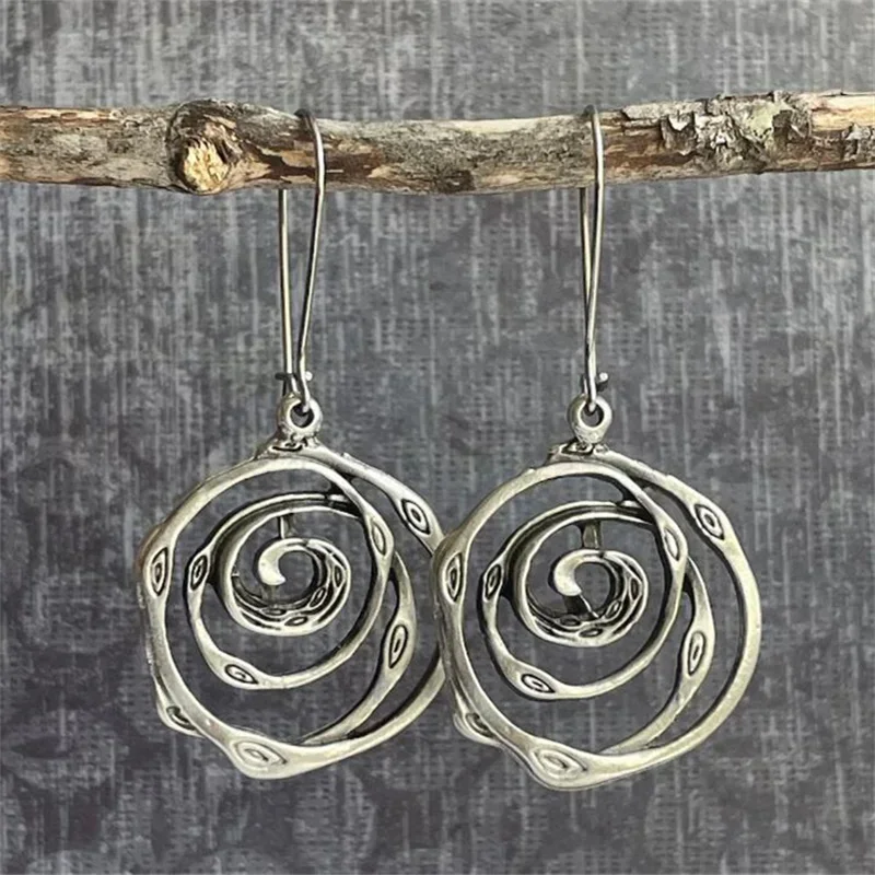 Orecchini Vintage Maze color argento