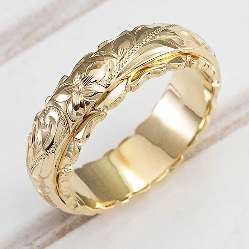 Anello Vintage Oro a Fiore