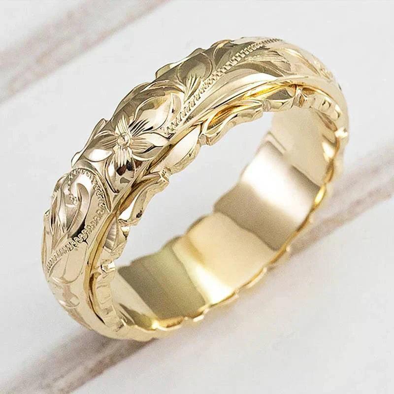 Anello Antico Oro Fiore | Oro