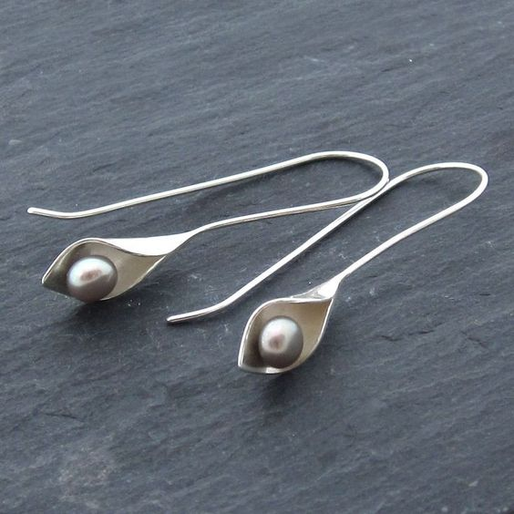 Orecchini Pendenti color argento Vintage