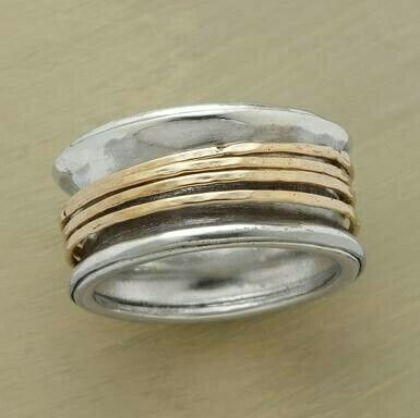 Anello con Filo color oro color argento Vintage