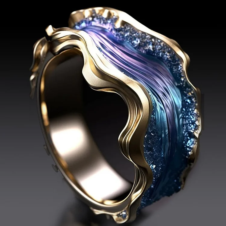 Anello Oceanico Vintage Oro