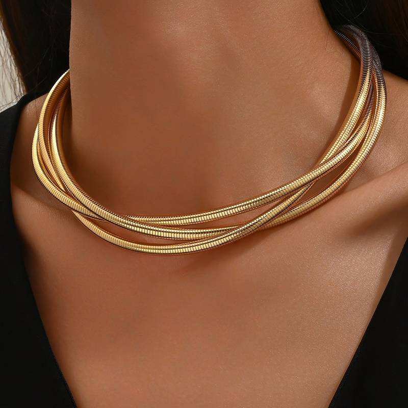 Collana Vintage a Strati color oro