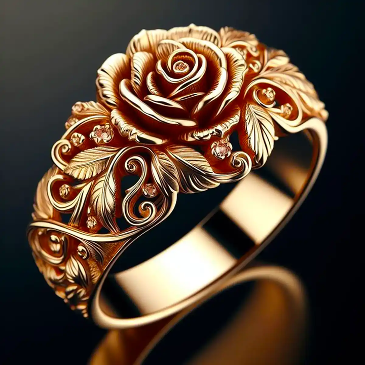 Anello Fiore color oro