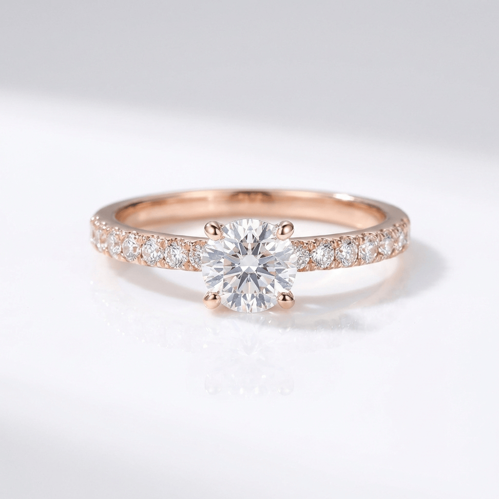 ANELLO PAVÉ IN ZIRCONIA ROSSOGOLD