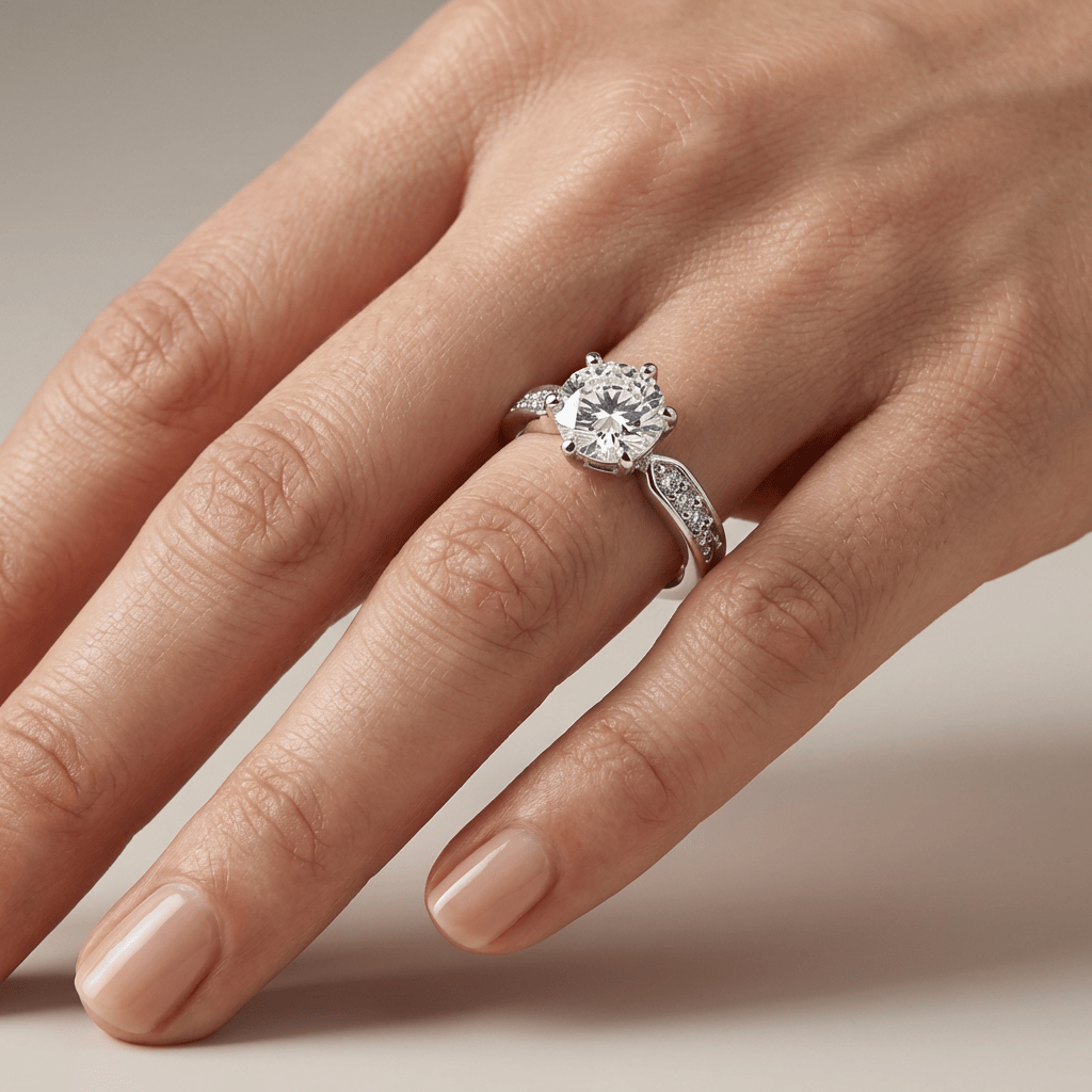 ANELLO PAVE IN Zirconia ROSE GOLD - (REGOLABILE)