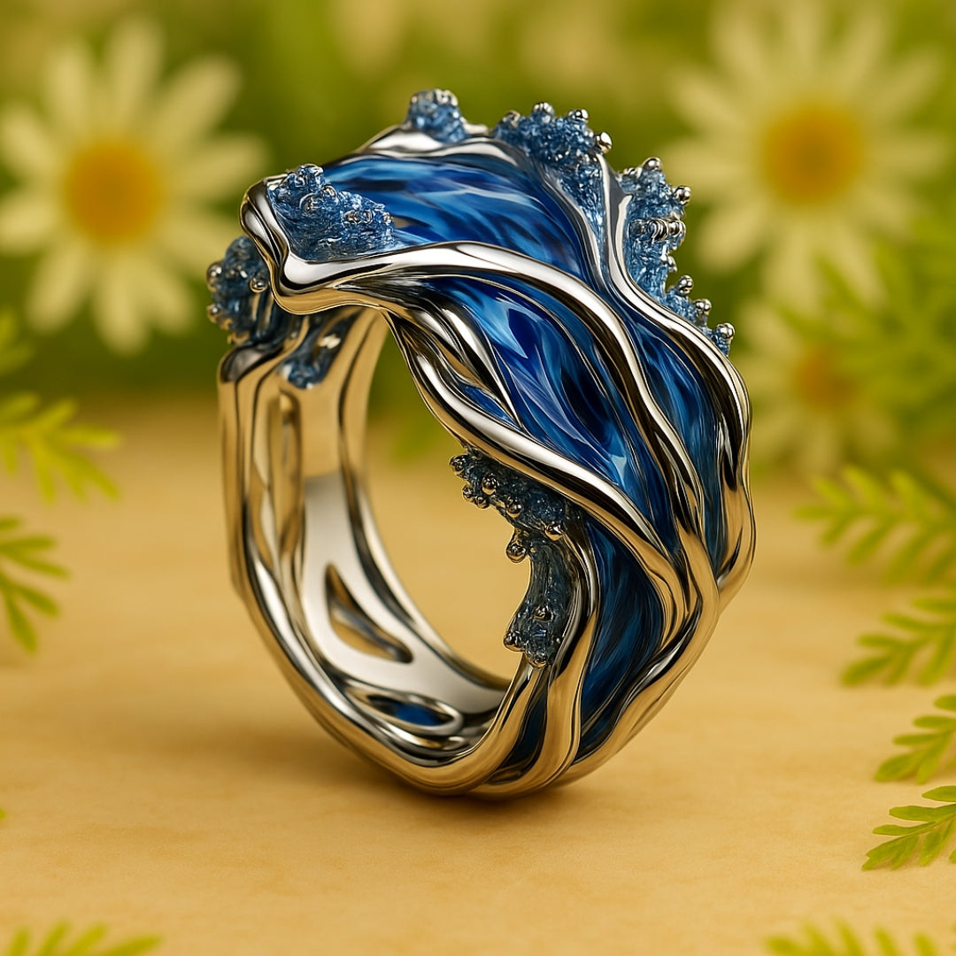 Anello Vintage Onda Dorata