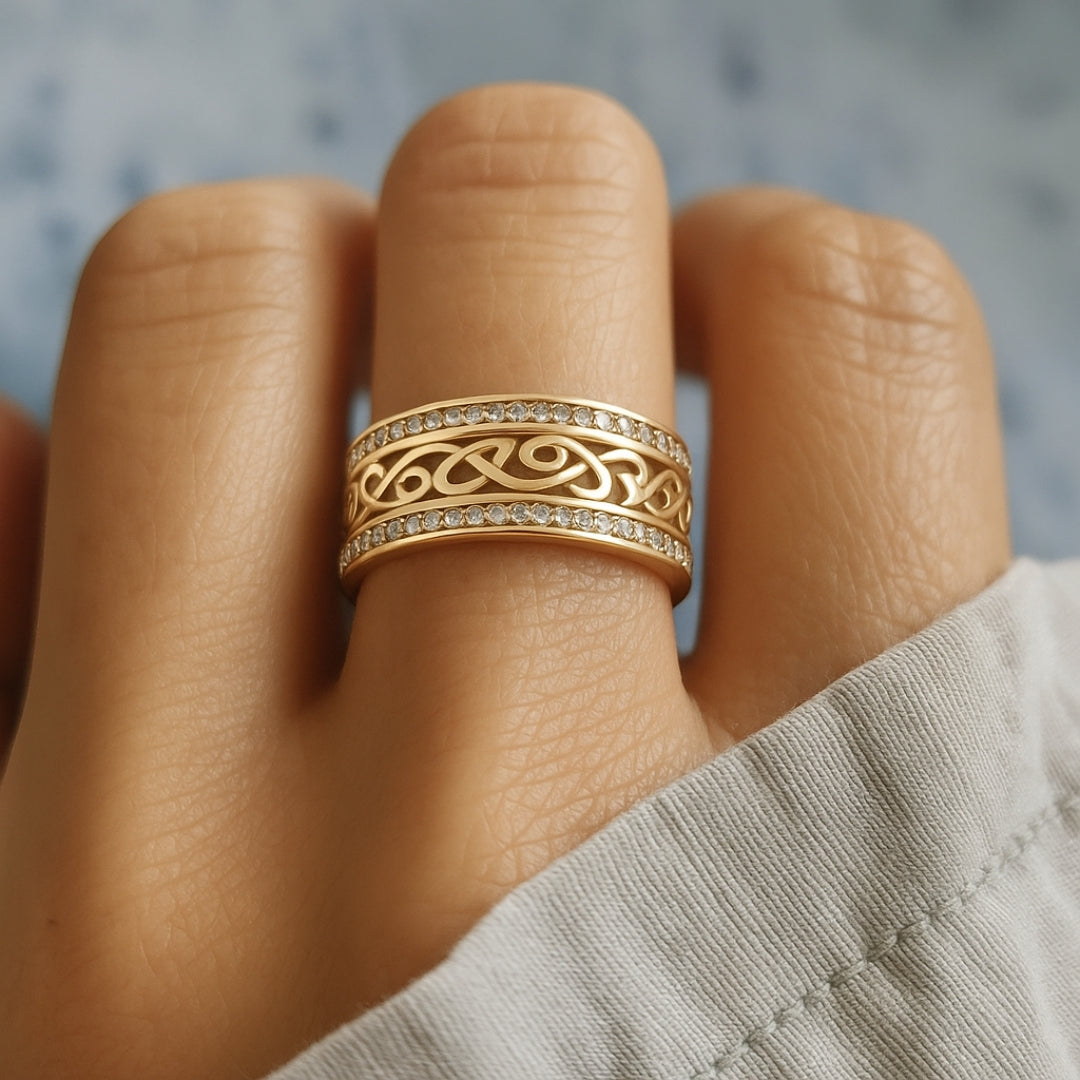 Anello color oro Bright Hollow