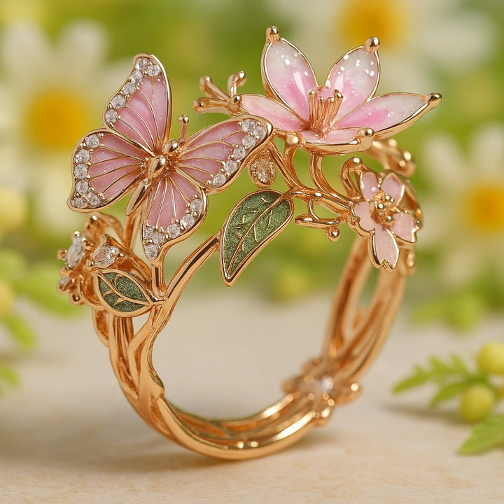 Anello in Zirconia Farfalla Naturale