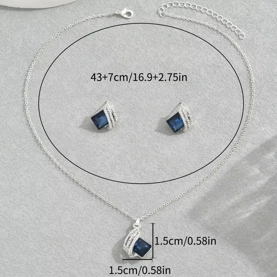 Set di Gioielli Aurora Blu