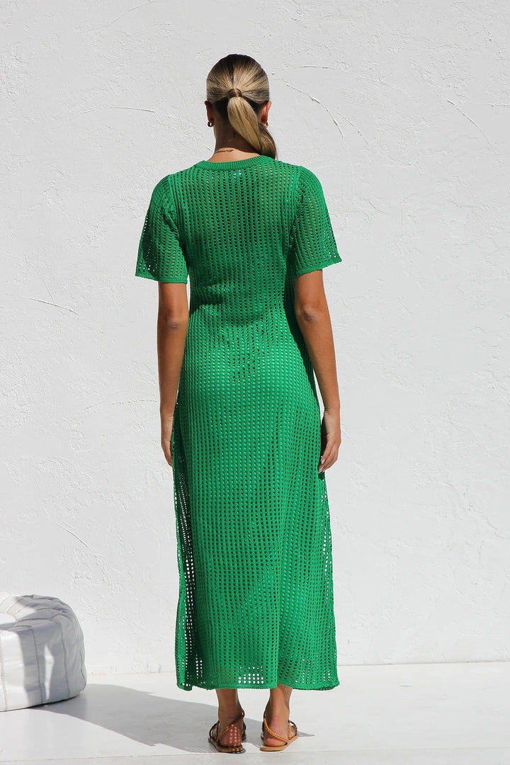 ESSENZIALE - Abito Maxi all'Uncinetto Airlie - Naturale