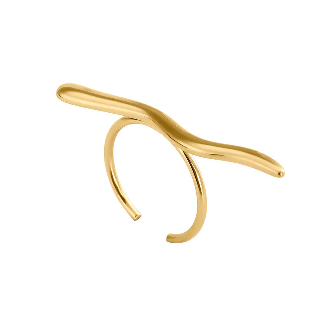 Anello Minimalista color oro Ramo