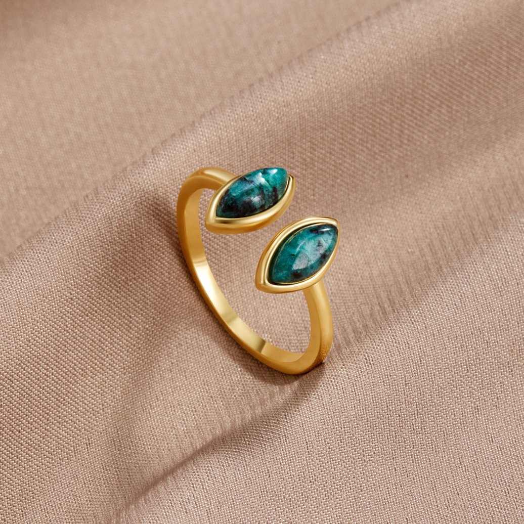 Luxe - Anello Verde Avvolgente