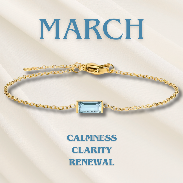 Bracciale con Pietra del Mese di Nascita Heartline