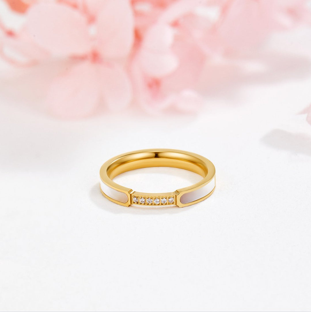 Unità - Anello in Perla e Cristallo