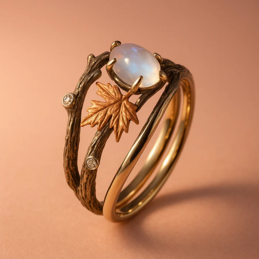 Anello in Pietra di Luna Naturale