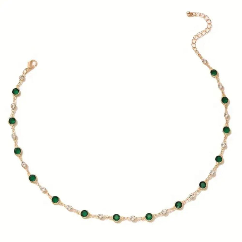 Collana con pendente verde Pietra Verde