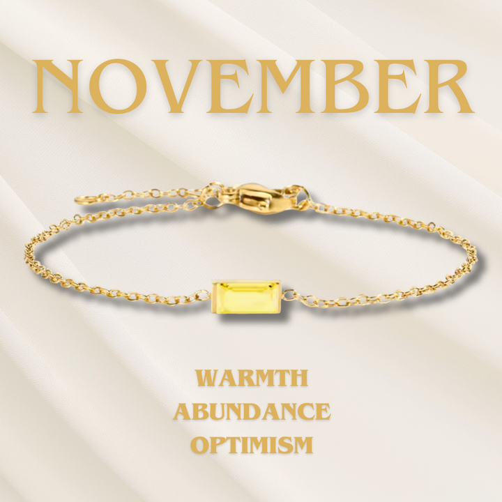 Bracciale con Pietra del Mese di Nascita Heartline