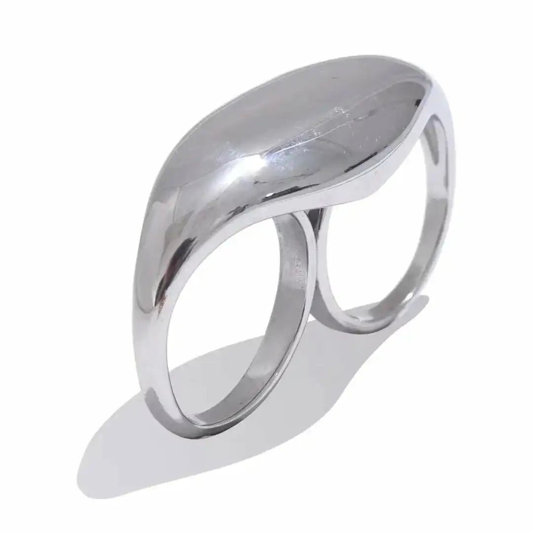 Anello Doppio color oro Senza Tempo