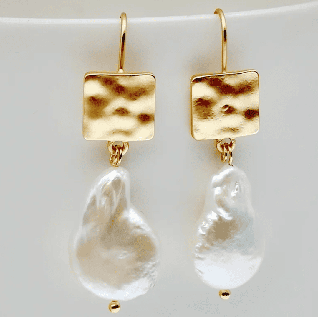 Orecchini Retro in Perle di Acqua Dolce