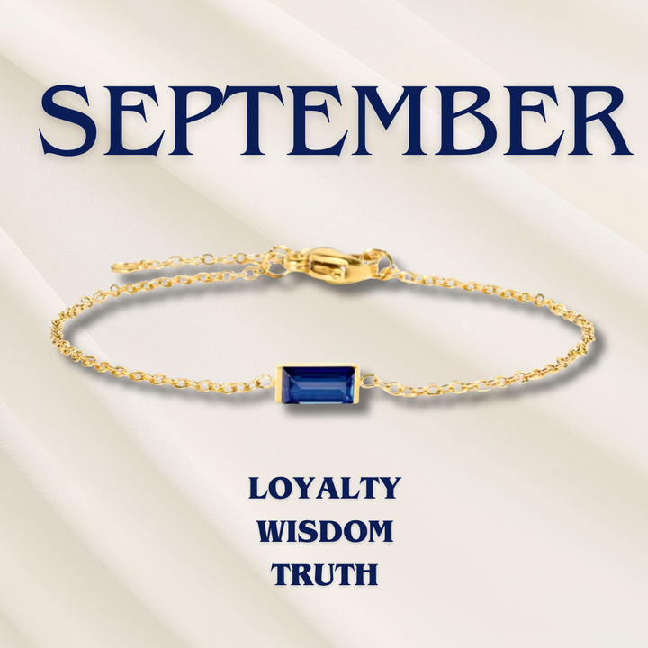 Bracciale con Pietra del Mese di Nascita Heartline