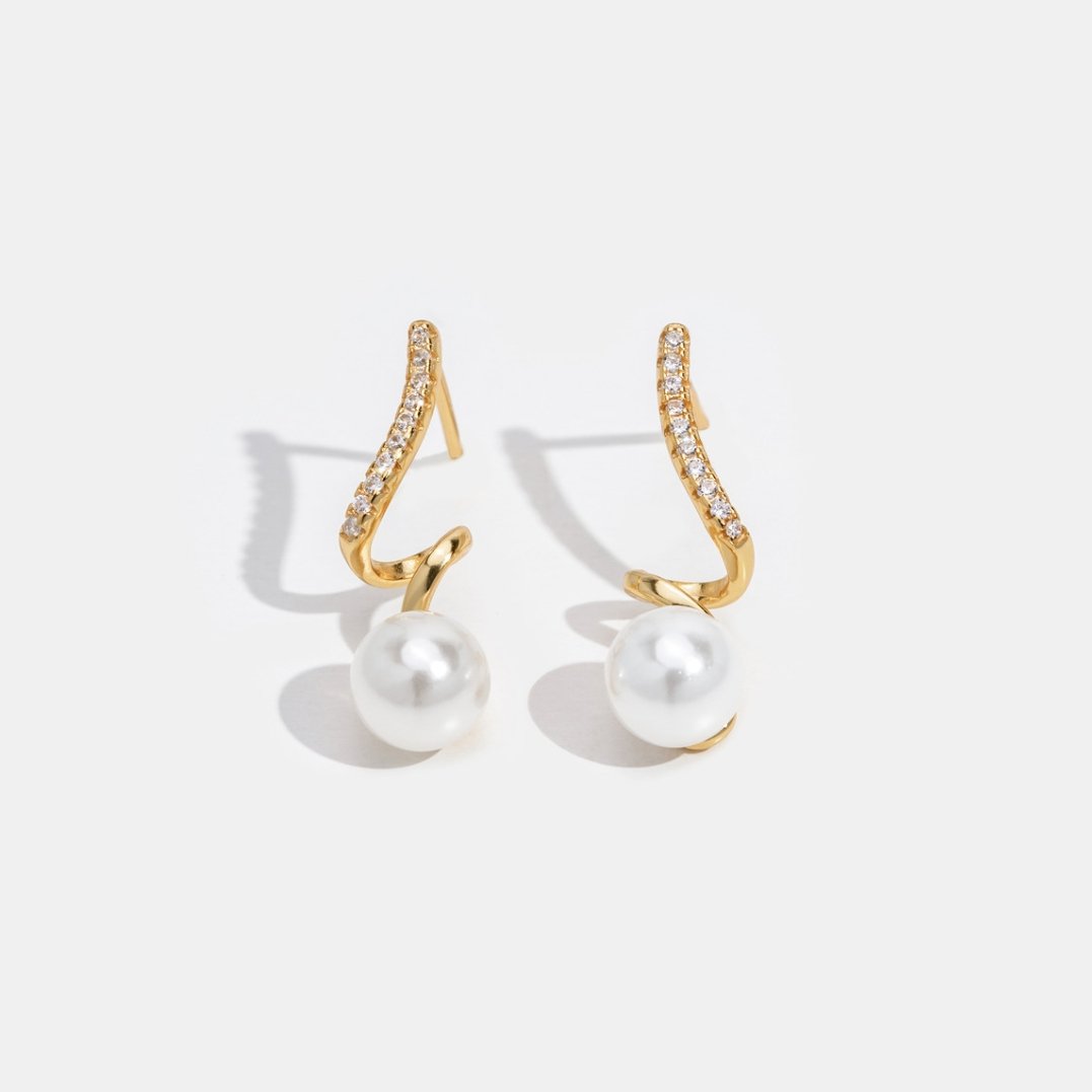 Orecchini Tam Pearl Wave