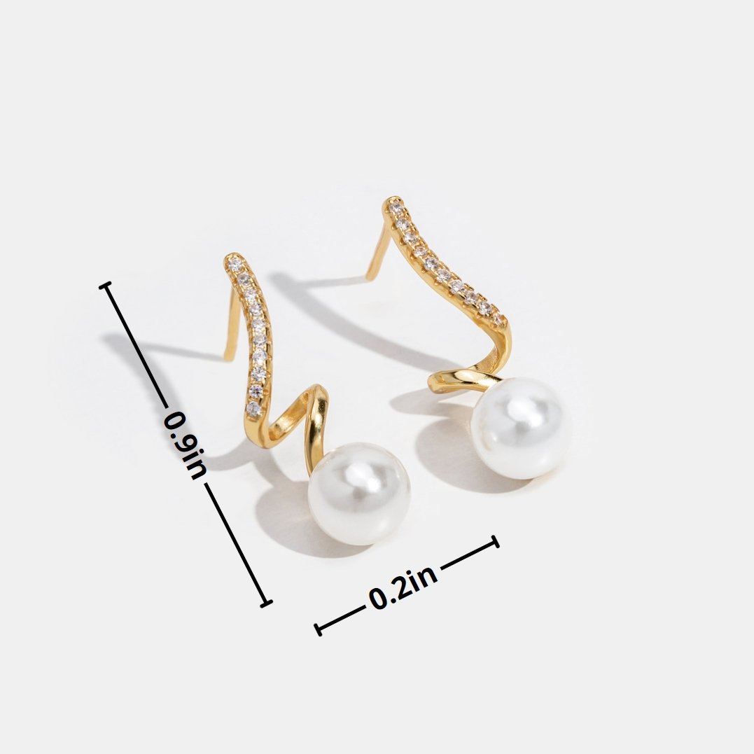Orecchini Tam Pearl Wave