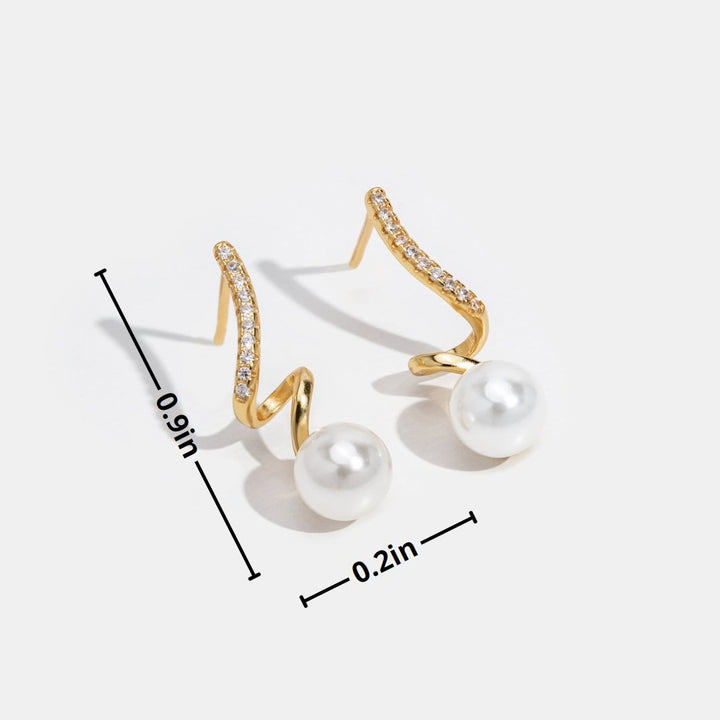 Orecchini Tam Pearl Wave