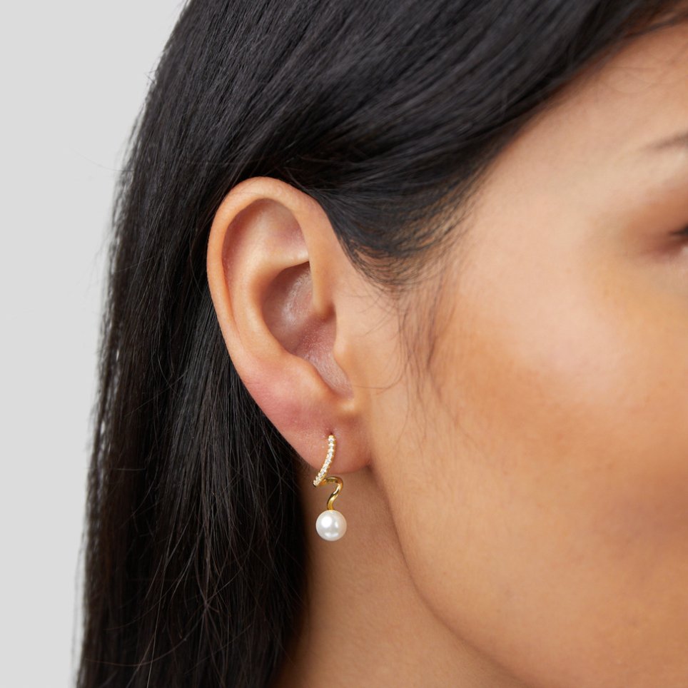 Orecchini Tam Pearl Wave
