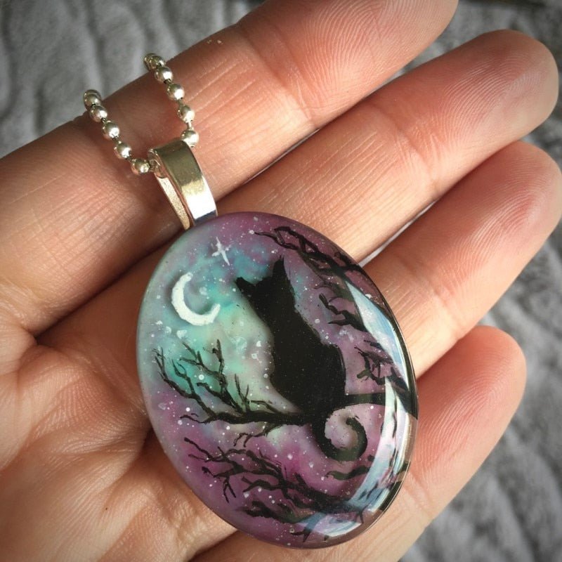 Collana di gattino della notte stellata' adorabile