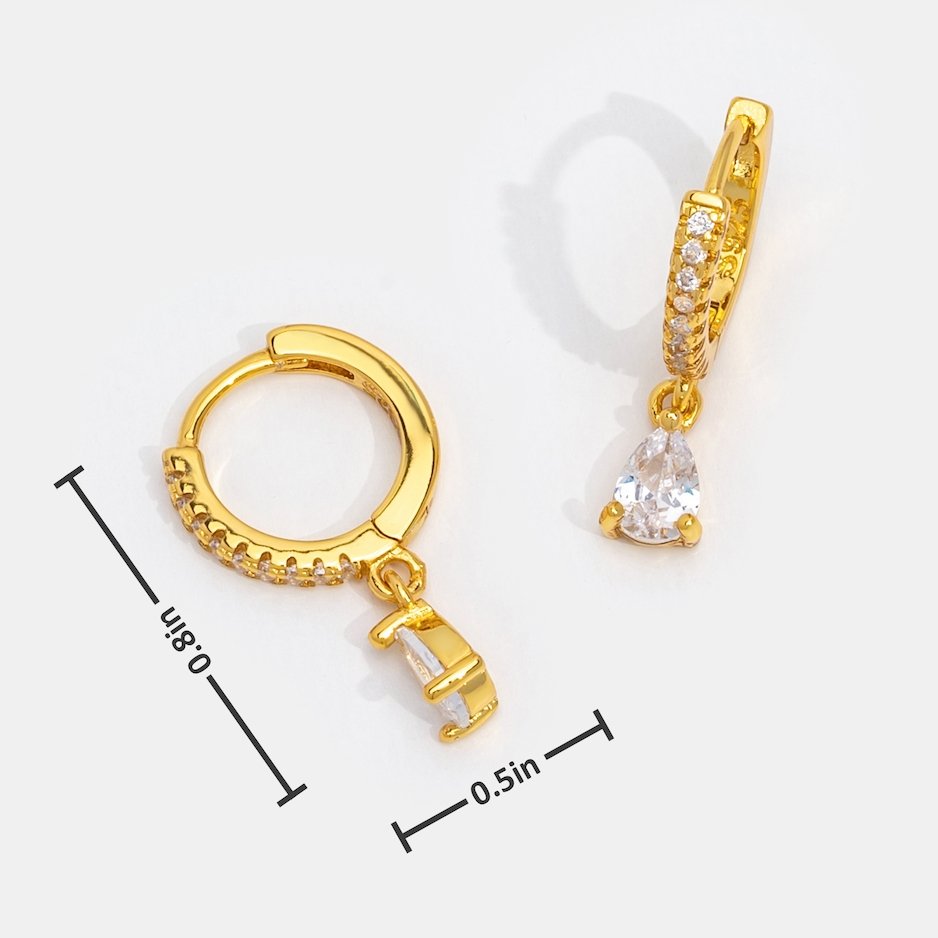 Orecchini in Cristallo color oro Premium